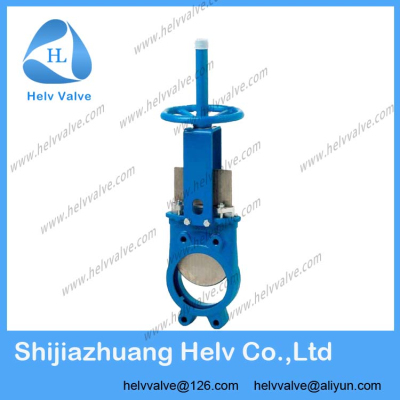 knife gate valve with rising stem